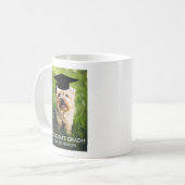 Cute Afstuderen Gift Funny Dog Lover Aangepaste fo Koffiemok (Voorkant links)