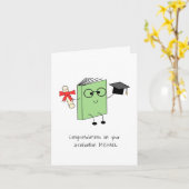 Cute Afstuderen Kaart (Gele Bloem)