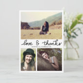 Cute Afstuderen Love and Bedankt Script Three Phot (Staand voorkant)
