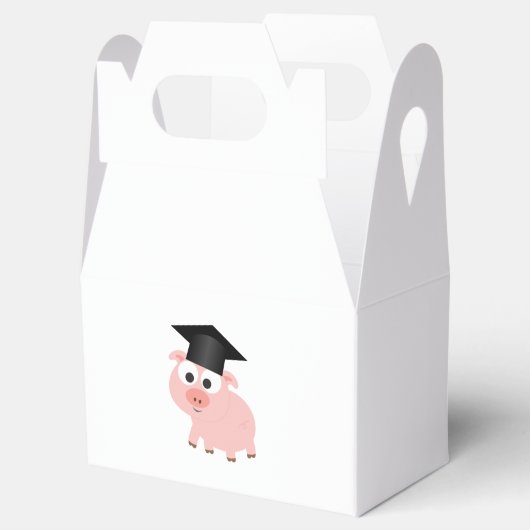 Cute Afstuderen Pig Bedankdoosjes (Geopend)