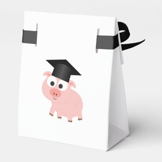 Cute Afstuderen Pig Bedankdoosjes (Achterkant)