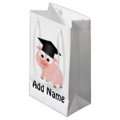 Cute Afstuderen Pig Klein Cadeauzakje (Voorkant Gekanteld)