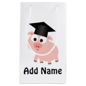 Cute Afstuderen Pig Klein Cadeauzakje (Voorkant)