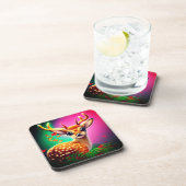 Cute AI Baby Deer Bier Onderzetter (Rechterzijde)