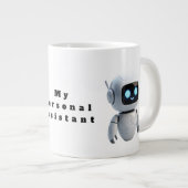 Cute AI Robot Coffee Mug - Tech Inspired Future Bu Grote Koffiekop (Voorkant rechts)