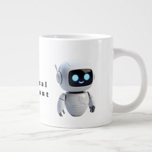 Cute AI Robot Coffee Mug - Tech Inspired Future Bu Grote Koffiekop (Rechts)