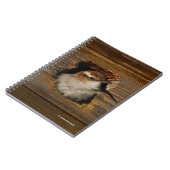 Cute Airbnb Moment Bewick's Wren in Nestbox Notitieboek (Linkerzijde)