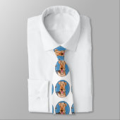 Cute Airedale hond Stropdas (Gebonden)