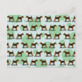 Cute Airedale Terrier Pattern Briefkaart (Voorkant)