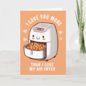 Cute Airfryer Valentijnsdag kaart (Voorkant)