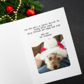 Cute Airplane Christmas Tree & Photo Funny Custom Kaart