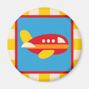 Cute Airplane Transportation Theme Kinder Gifts Magneet