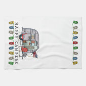 Cute Airstream Camper Travel Trailer Theedoek (Horizontaal)