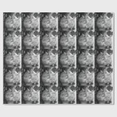 Cute akita dog kerstmis teddy slaapt kerstmis cadeaupapier (Vlak)