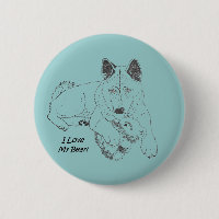 Cute akita hond en teddy beer tekenen originele ku