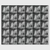 Cute akita in slaap kerstmis cadeaupapier (Vlak)