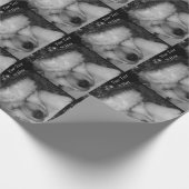 Cute akita in slaap kerstmis cadeaupapier (Hoek)