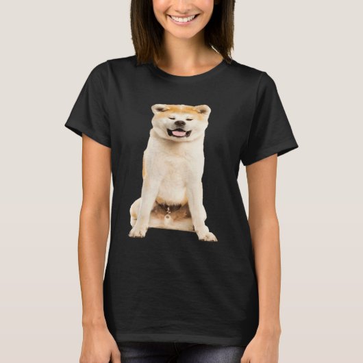 Cute Akita Inu T-shirt (Voorkant)