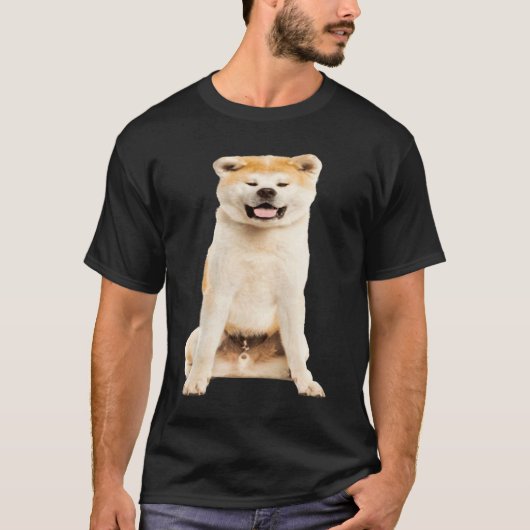 Cute Akita Inu T-shirt (Voorkant)