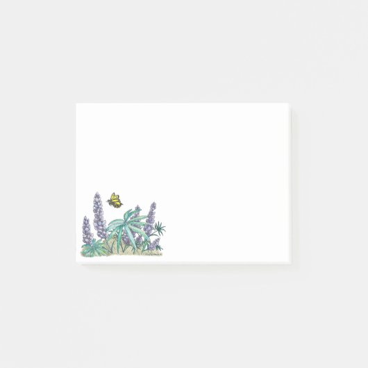 Cute Alaska Lupin Wildflower Post Post-it® Notes (Voorkant)