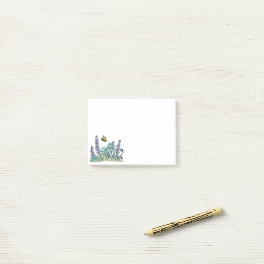 Cute Alaska Lupin Wildflower Post Post-it® Notes (Op bureau)