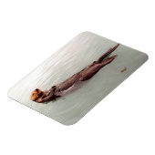 Cute Alaska Zee Otter Foto Ontworpen koelkast Magneet (Linkerzijde)