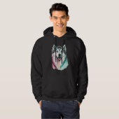 Cute Alaskan Malamute Dog on Alaskan Malamute   1 Hoodie (Voorkant volledig)