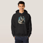Cute Alaskan Malamute Dog on Alaskan Malamute  2 Hoodie (Voorkant volledig)
