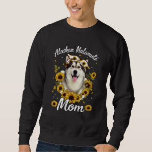 Cute Alaskan Malamute Ma Sunflower Dog mama Trui