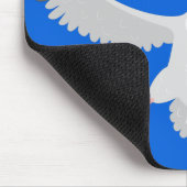 Cute albatross vliegende cartoon muismat (Hoek)