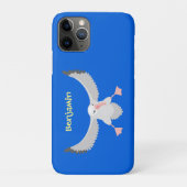 Cute albatross vogelvliegende cartoon illustratie Case-Mate iPhone case (Achterkant)