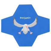 Cute albatross vogelvliegende cartoon illustratie voetbal (Enkel)