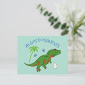 Cute Albertosaurus Briefkaart (Staand voorkant)