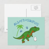 Cute Albertosaurus Briefkaart (Voorkant / Achterkant)