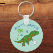 Cute Albertosaurus Sleutelhanger (Voorkant)