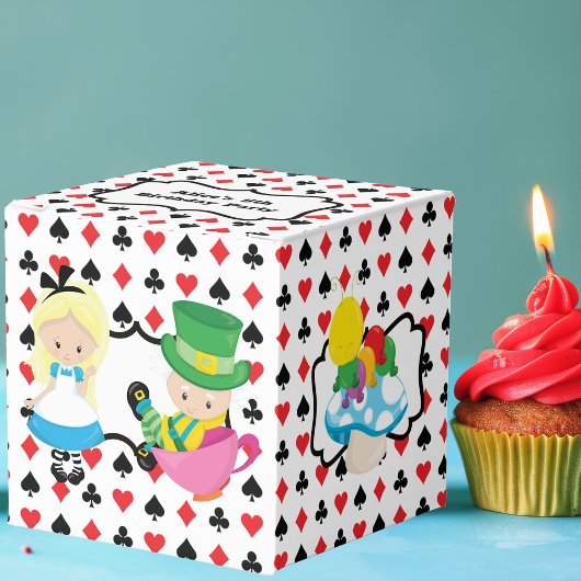 Cute Alice in Wonderland - Kinderen van Birthday P Bedankdoosjes