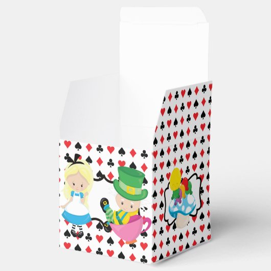 Cute Alice in Wonderland - Kinderen van Birthday P Bedankdoosjes (Geopend)