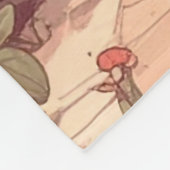 Cute Alice in Wonderland Whimsical Woodland Art Fleece Deken (Hoek)