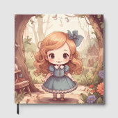 Cute Alice in Wonderland Whimsical Woodland Art Gastenboek (Voorkant)