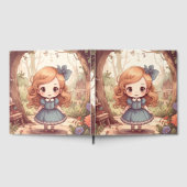 Cute Alice in Wonderland Whimsical Woodland Art Gastenboek (Volledig)