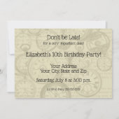 Cute Alice in Wonderland Whimsical Woodland Art Kaart (Achterkant)