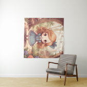 Cute Alice in Wonderland Whimsical Woodland Art Wandkleed (In Situ (horizontaal))