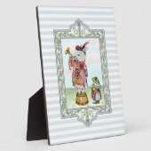 Cute Alice in Wonderland White Rabbit Easter Art Fotoplaat (Zijkant)