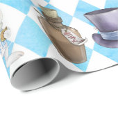 Cute Alice in Wonderland Wrapping Paper Cadeaupapier (Rol Hoek)