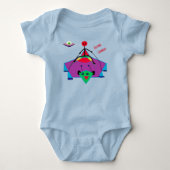 Cute Alien Baby- Cowboy Baby Bodysuit (Voorkant)