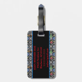 Cute Alien Bagagelabel (Achterkant verticaal)