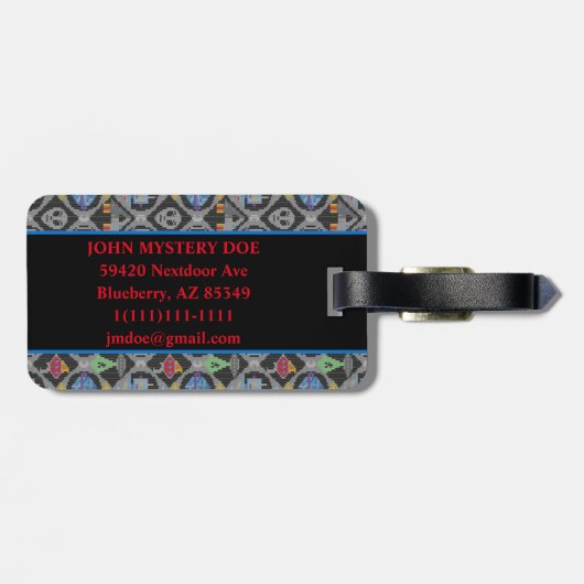 Cute Alien Bagagelabel (Achterkant horizontaal)