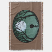 Cute Alien Blanket E.T. Alien Grey Throw Blanket Deken (Voorkant Verticaal)
