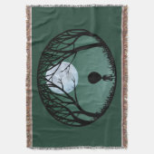 Cute Alien Blanket E.T. Alien Grey Throw Blanket Deken (Voorkant Verticaal)