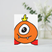 Cute Alien Briefkaart (Staand voorkant)
